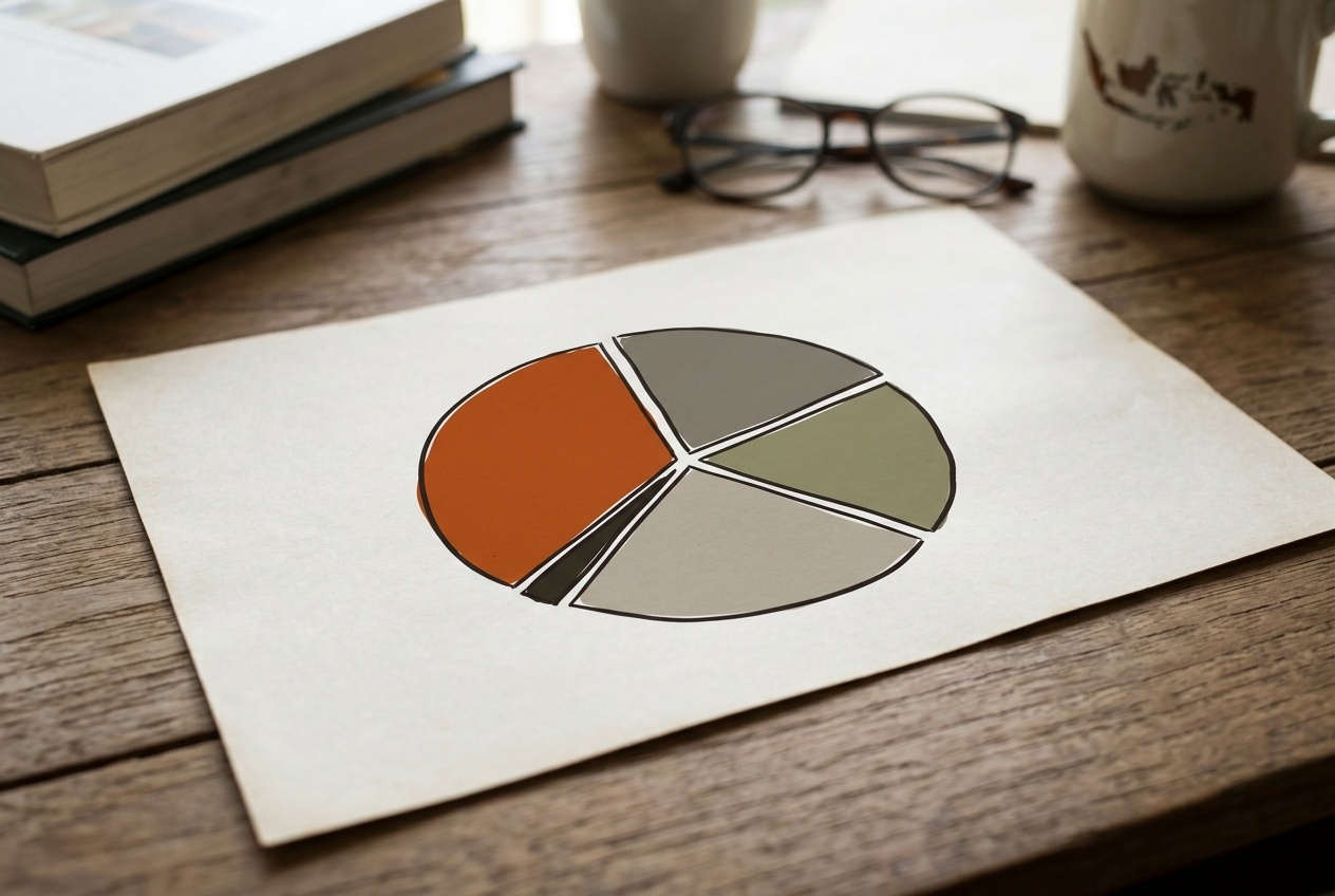 Diagrama sencillo del reparto por categorías de activos como forma de repartir el riesgo